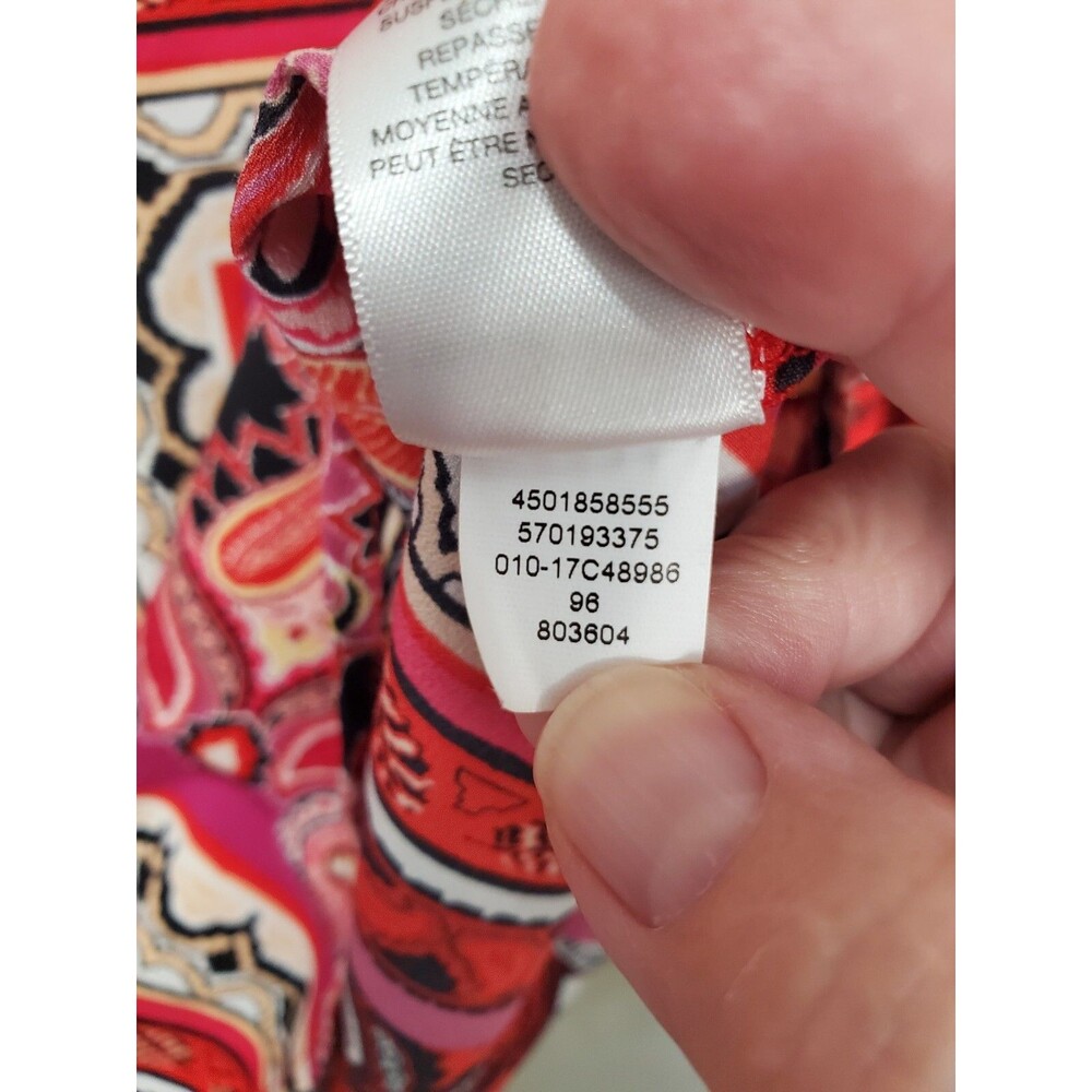 Chicos Patchwork Paisley Long Sleeve Split Neck B… - image 6